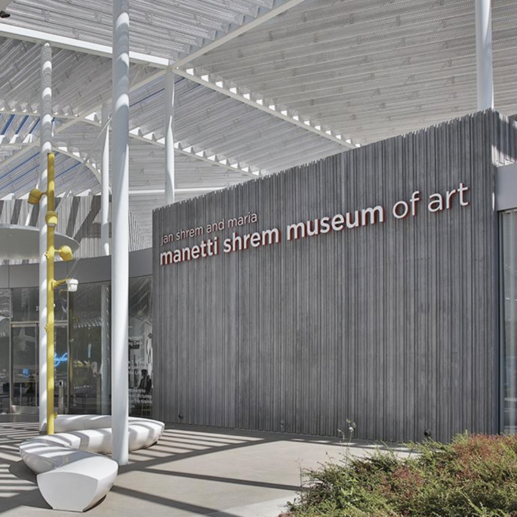 Jan Shrem and Maria Manetti Shrem Museum of Art at UC Davis with luxury transportation by California Limo.