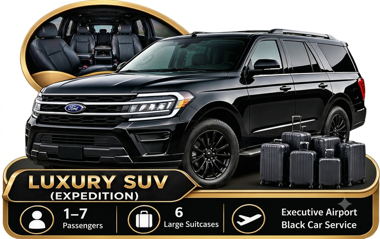 Luxury SUV airport transportation from Solano County